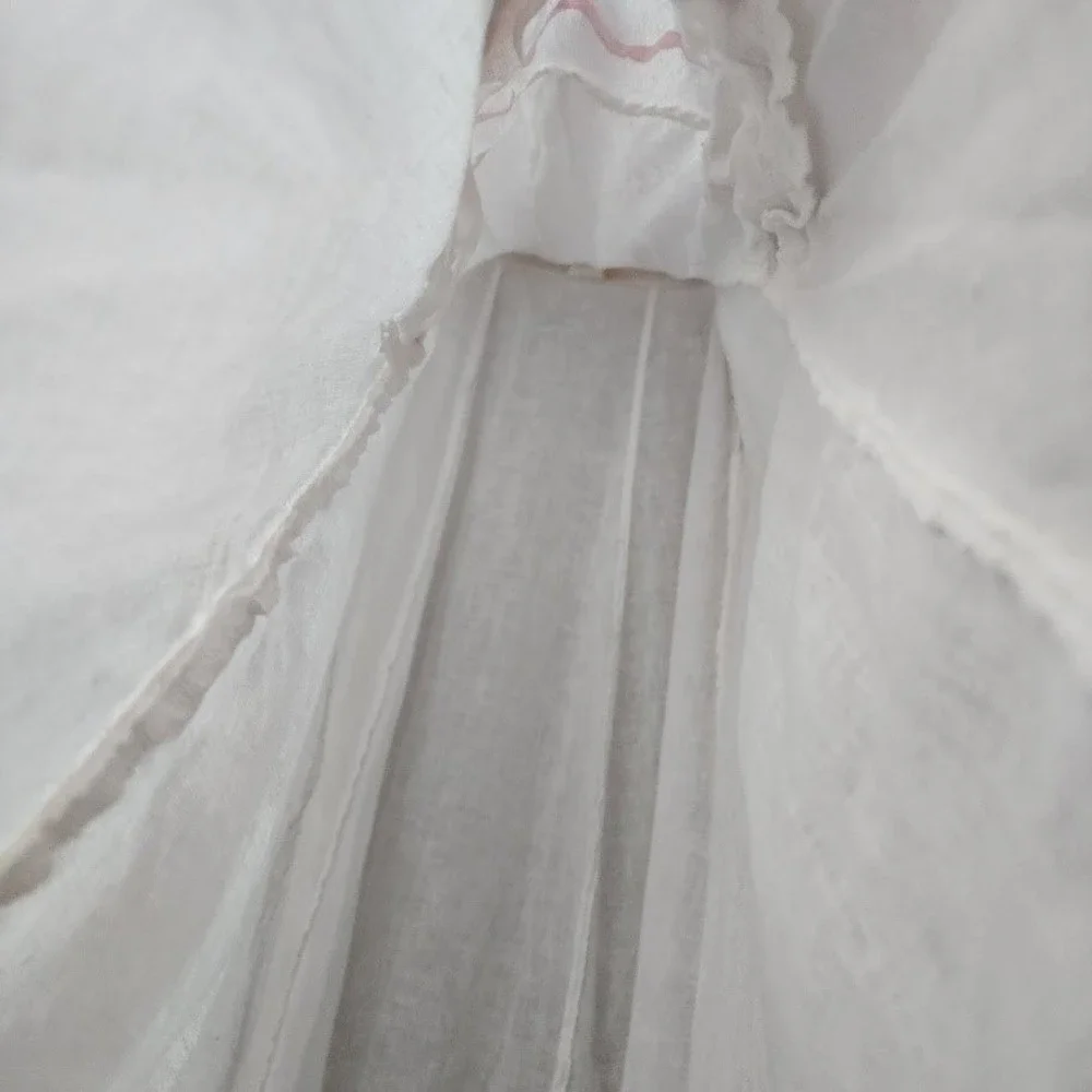 WENDY CALIFORNIA‎ VTG 70s prairie lace maxi skirt cottagecore coquette ethereal